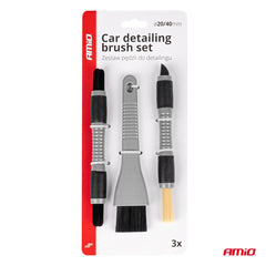 Set furçash për detajim të brendshëm të veturës 3 copë-5