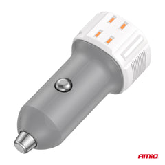 Karikues veture USB-A + USB-C 38W 12/24V-4