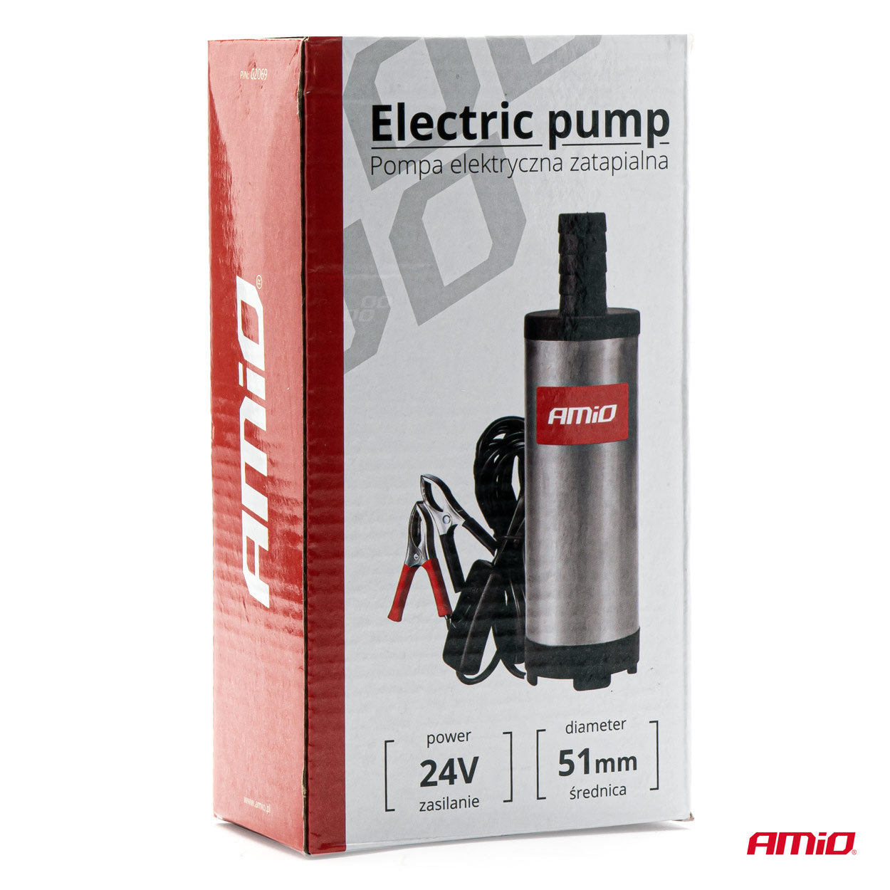 Pompë elektrike për naftë 24V zhytëse diametri 51 mm-6