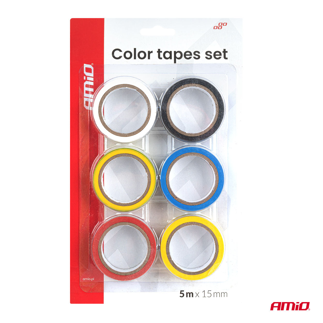 Set shiritash ngjitës me ngjyra - 6 copë 15 mm x 5 m-6