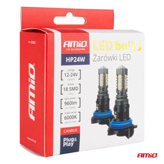 Llambë LED CANBUS 3030 18SMD HP24W e bardhë 12V/24V-1