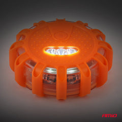Dritë paralajmëruese portative LED për rrugë me funksion llambe dore, 3xAAA IP65 12SMD + 3SMD-6