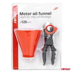 Hinkë për vaj motori me mbajtëse 125 mm-5