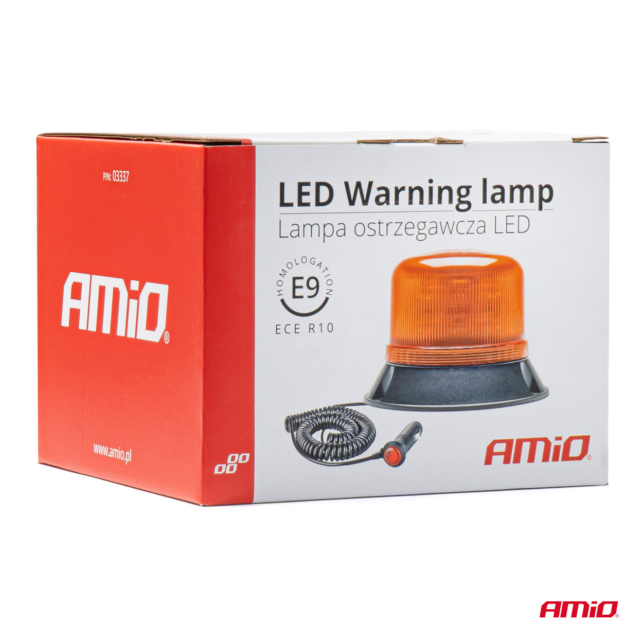 Dritë paralajmëruese LED W22M magnetike / 3 vida, ECE R10 60LED 12/24V IP66-6