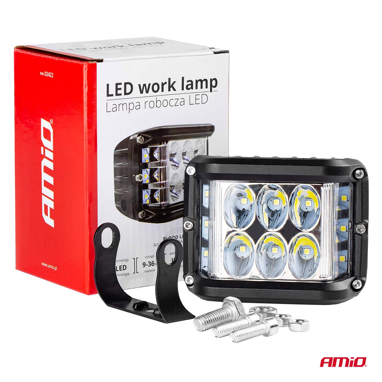 Dritë pune AWL08 me 12 LED (2 funksione) 9–36V
