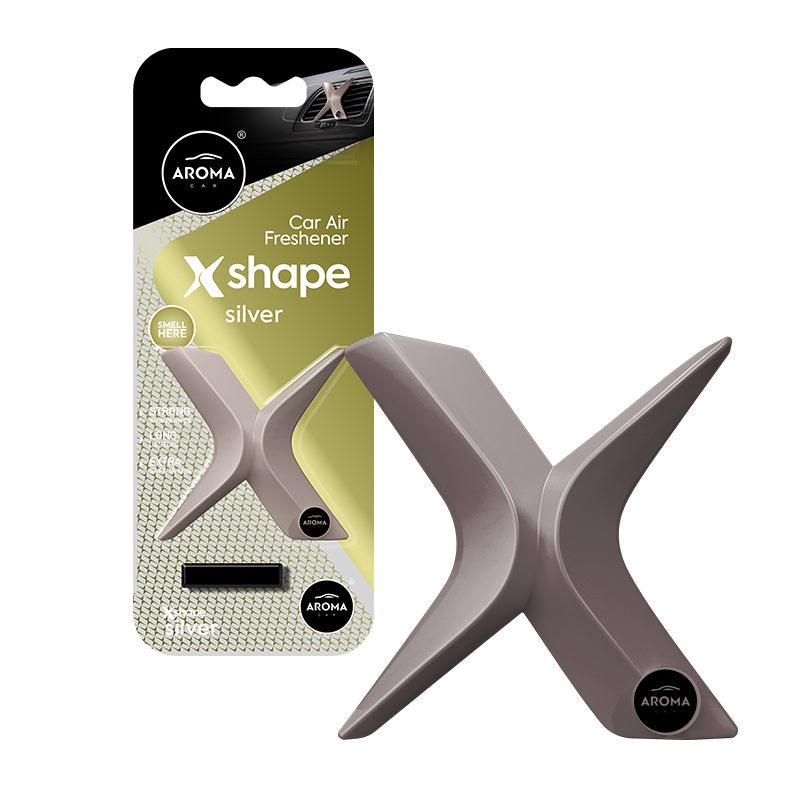 Car air freshener AROMA CAR X Shape Silver-1