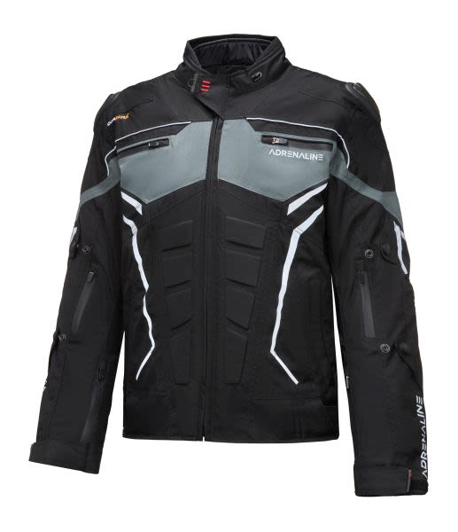 Xhaketë turistike motoçiklete ADRENALINE SCORPIO PPE, ngjyrë e zezë / gri, madhësia 2XL