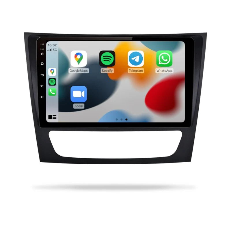 DVD MERCEDES E CLASS W211 2001-2019, CLS C219 4+64G CARPLAY FULL EKRAN