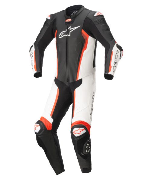 Kominoshe (one-piece) MISSILE V2 ALPINESTARS, ngjyrë e zezë / fluoreshente / e kuqe / e bardhë, madhësia 48