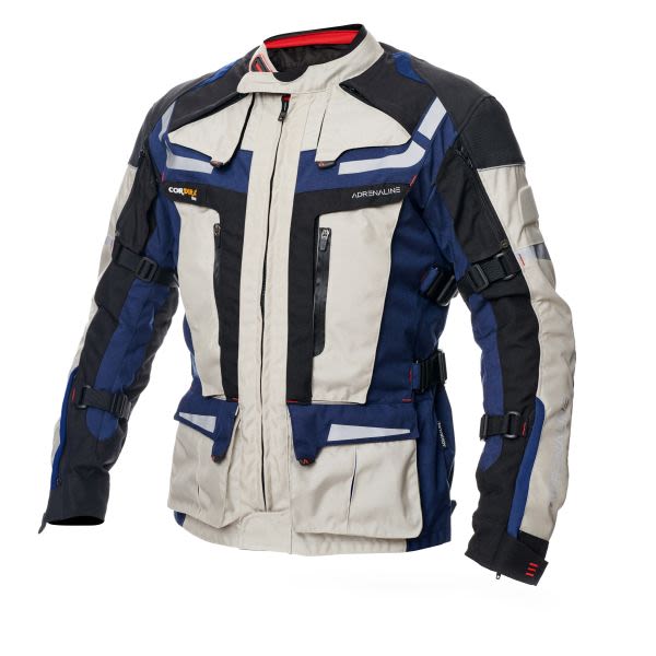Xhaketë turistike motoçiklete ADRENALINE CAMELEON 2.0 PPE, ngjyrë bezhë / blu e errët, madhësia M