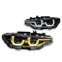Kalimi nga Xenon në LED me lente lazer për BMW F30 (3 Series)-2