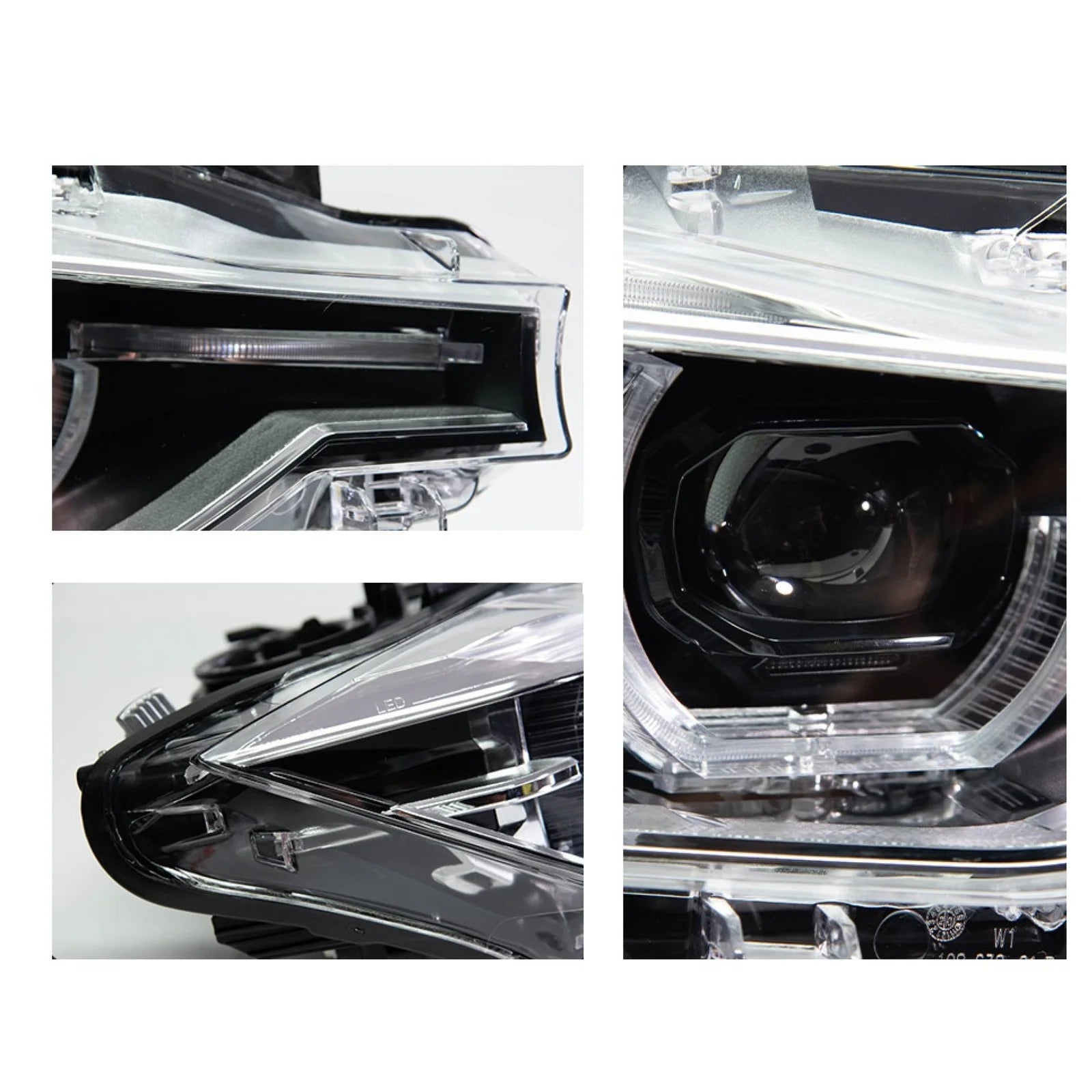 Kalimi nga Xenon në LED me lente lazer për BMW F30 (3 Series)-4