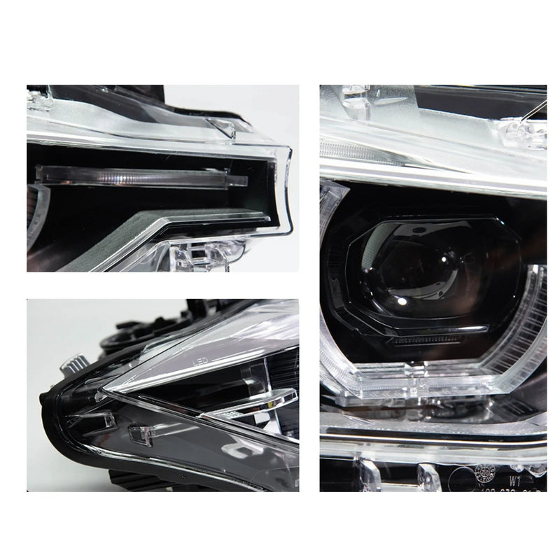 Kalimi nga Xenon në LED me lente lazer për BMW F30 (3 Series)-4