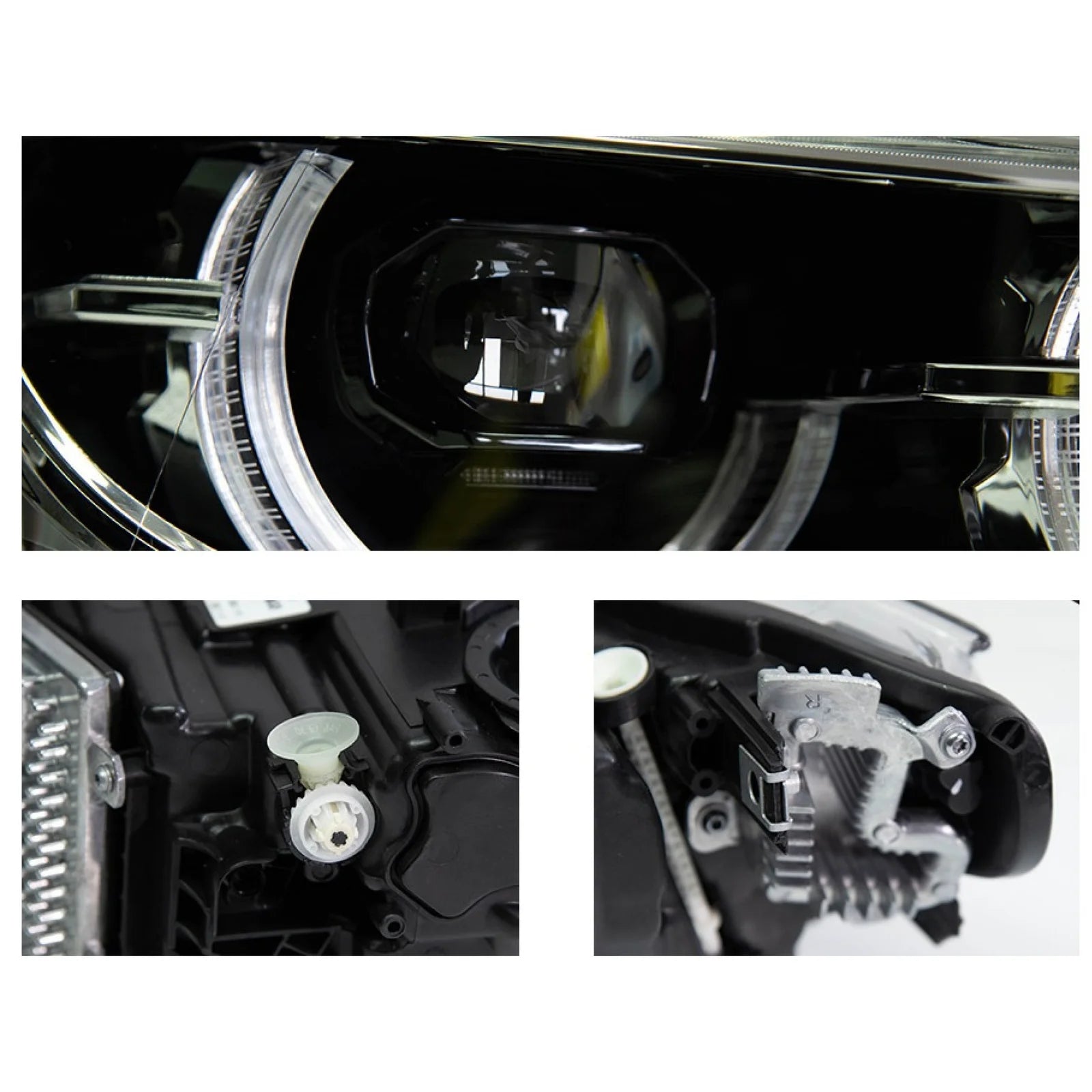 Kalimi nga Xenon në LED me lente lazer për BMW F30 (3 Series)-5