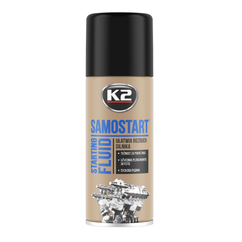 K2 Sprej për ndezje të shpejtë të motorit – SAMOSTART 400ml-1
