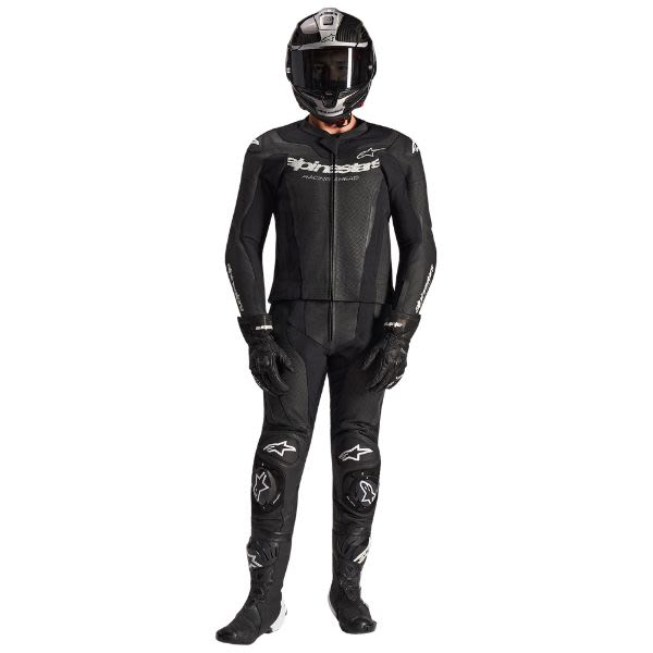 Kostum dy-pjesësh GP FORCE V2 2PC ALPINESTARS, ngjyrë e zezë, madhësia 54