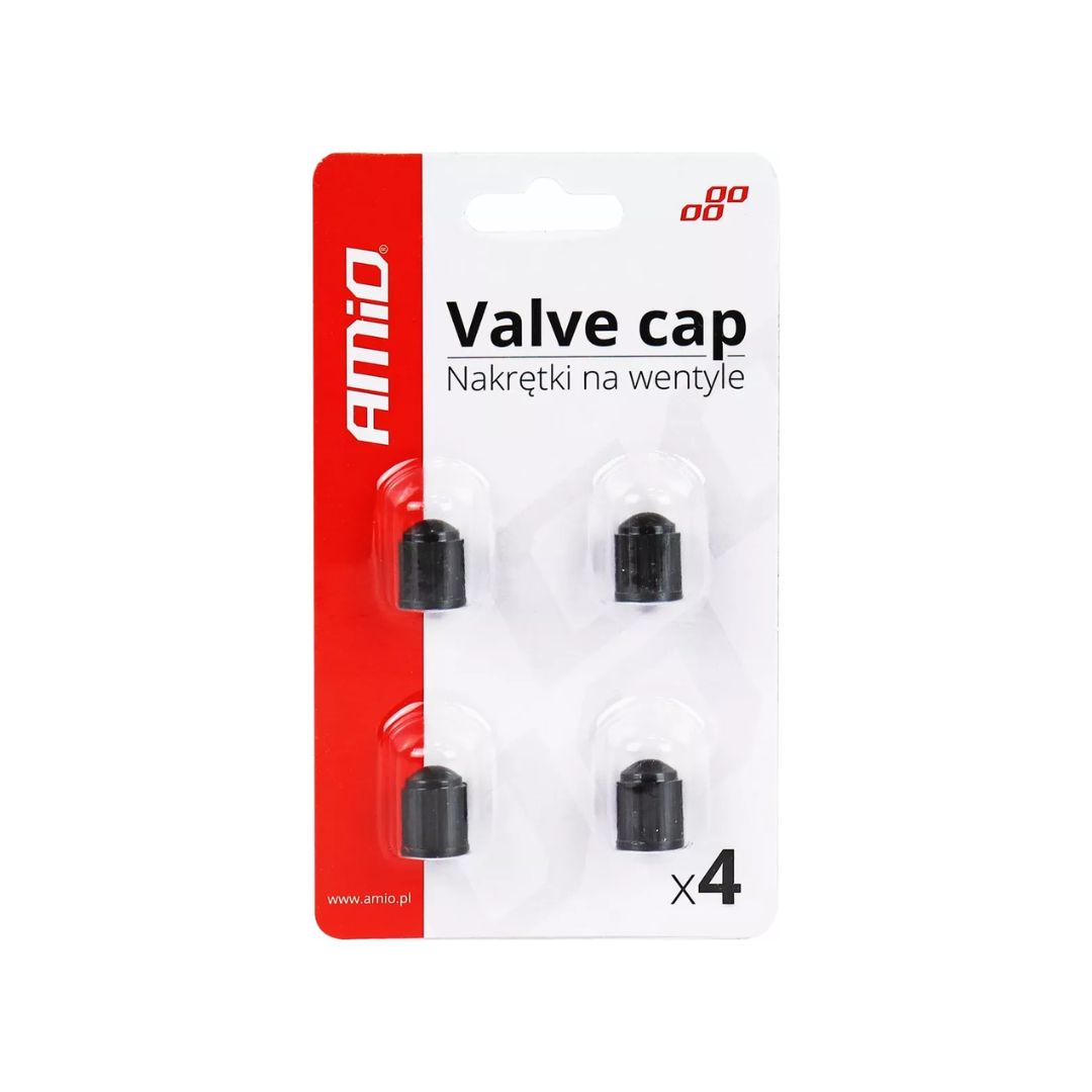 Kapakë plastik të zinj për valvul – 4 copë