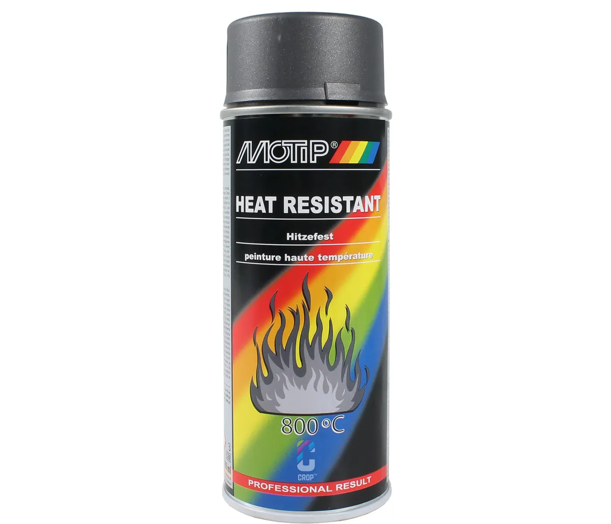MOTIP Heat Resistant Spray Dark Anthracite 0.4L 004030 – Sprej Rezistent ndaj Nxehtësisë me Ngjyrë Antracit