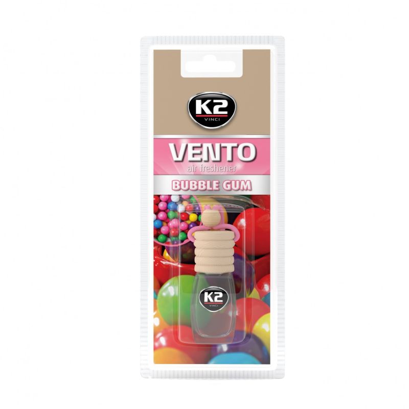 K2 Aromatizues i varur për veturë – VENTO BUBBLE GUM 8ml (aromë çamçakëzi)