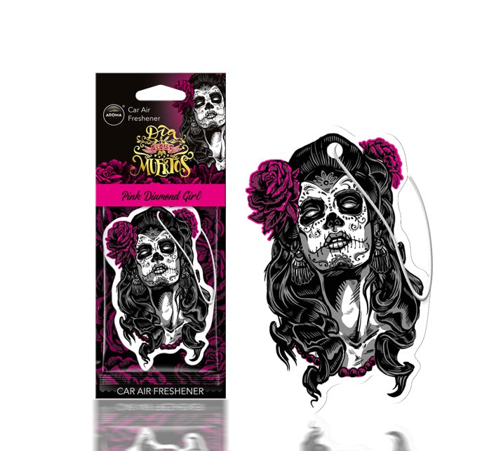 Car air freshener AROMA DIA DE LOS MUERTOS Pink Diamond Girl-1