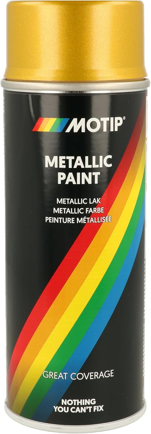 MOTIP Metallic Paint Gold 0.4L 004047 – Sprej Metalik i Artë për Finish Elegant-1