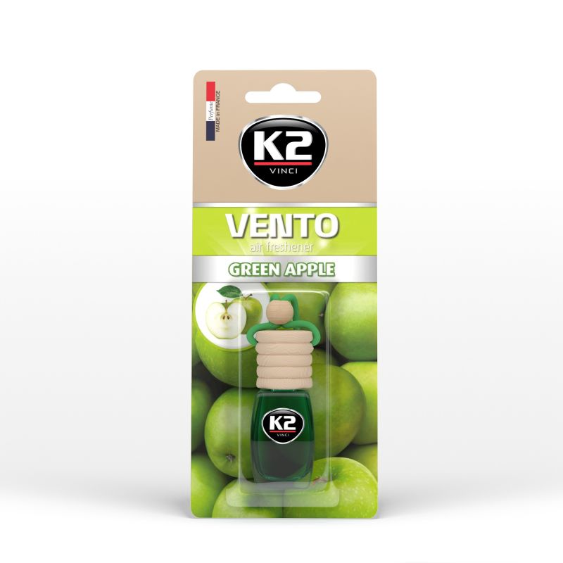 K2 Aromatizues i varur për veturë – VENTO GREEN APPLE 8ml (aromë mollë e gjelbër)