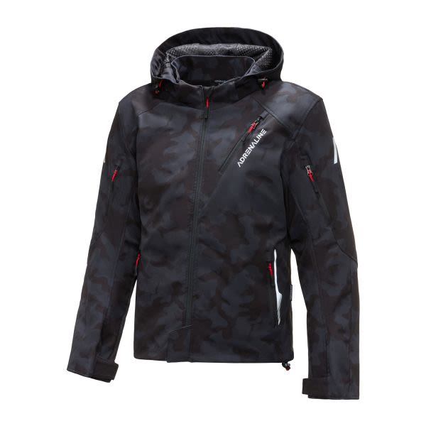 Xhaketë turistike motoçiklete ADRENALINE FREEDOM PPE, ngjyrë e zezë/kamuflazh, madhësia 4XL