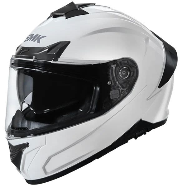 Kaskë integrale SMK TYPHOON, ngjyrë e bardhë, madhësia M, unisex-1