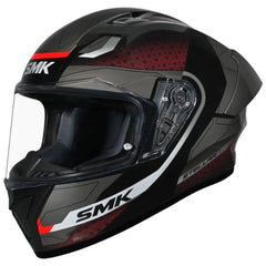 Kaskë integrale SMK STELLAR SPORT FLIGHT, ngjyrë e zezë / gri / e kuqe, madhësia S, unisex-1