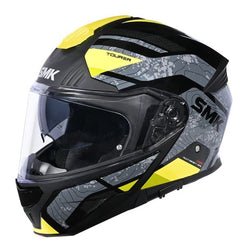Helmet Flip-up helmet SMK GULLWING NAVIGATOR colour black/grey/yellow, size 2XL unisex-1