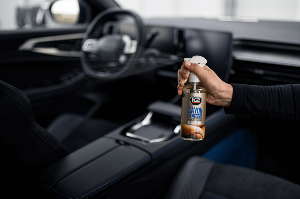 K2 Aromatizues për veturë – CAYON REAL LEATHER 250ml