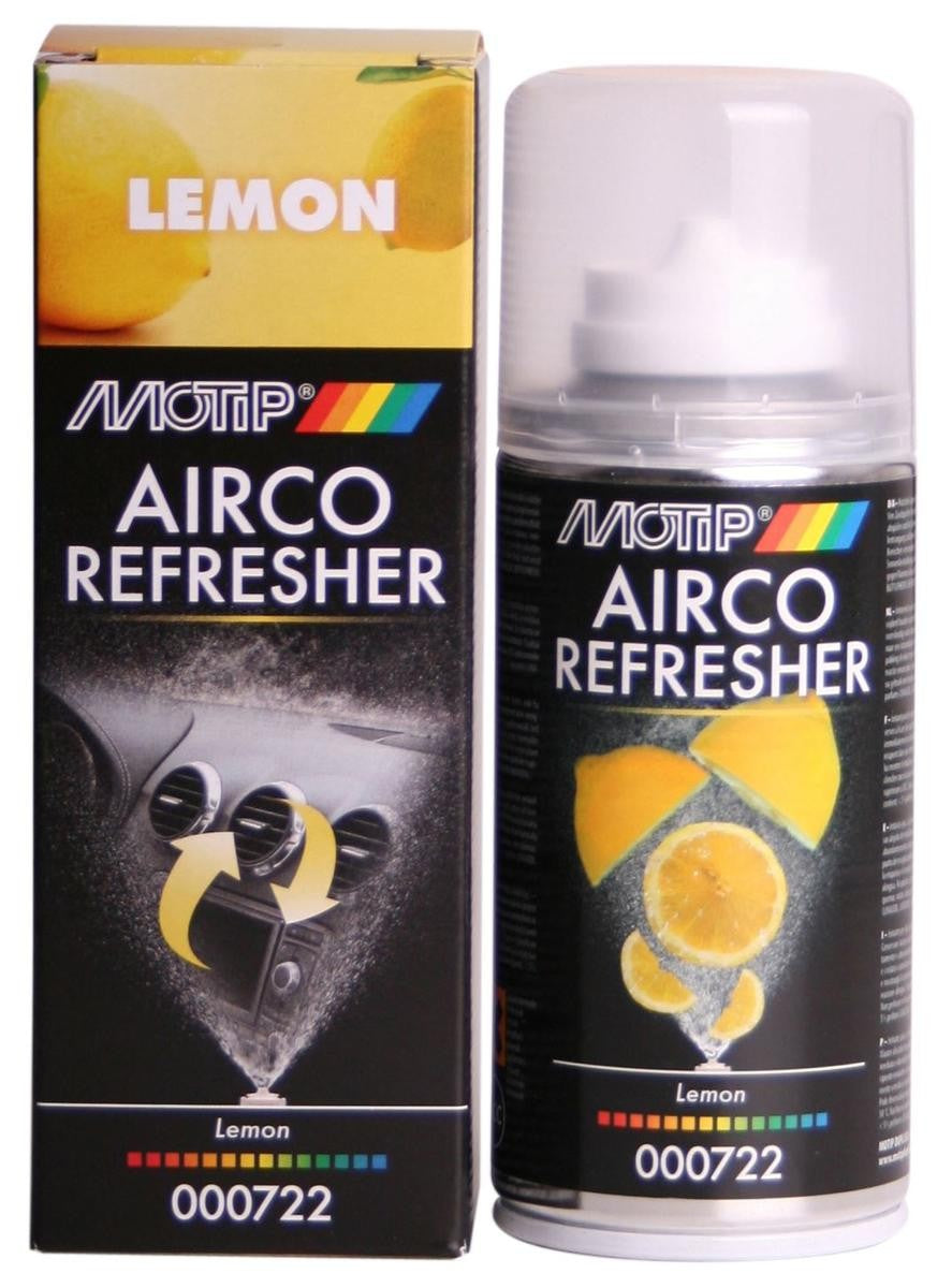 MOTIP Airco Refresher Lemon 000722 – Freskues për Klimën e Veturës me Aromë Limoni-1