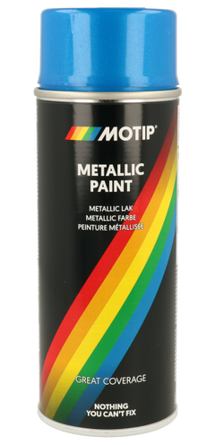 MOTIP Metallic Paint Black 0.4L 004049 – Sprej Metalik i Zi për Finish Profesional-1