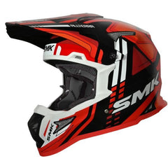Kaskë off-road SMK ALLTERRA X-SPRINT, ngjyrë e zezë / e kuqe / e bardhë, madhësia 2XL, unisex-1