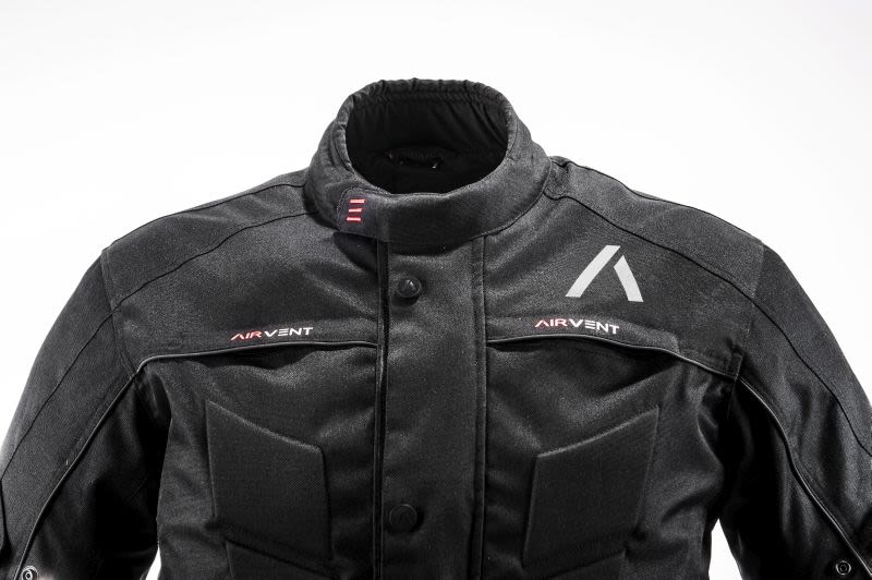 Xhaketë turistike motoçiklete ADRENALINE PYRAMID 2.0 PPE, ngjyrë e zezë, madhësia 3XL-2