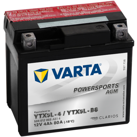 VARTA BATERI MOTORRI YTX 5L-BS 4.0 AH-1